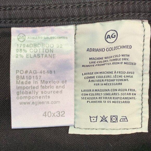 AG Adriano Goldschmied Men's The Everett Slim Straight Stretch Jeans Size 40x27 - Picture 8 of 13